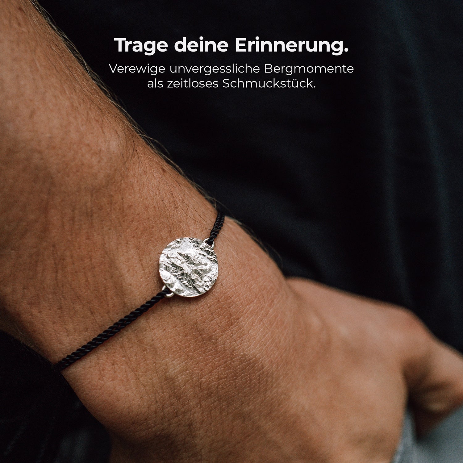 Personalized mountain bracelet