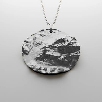 Zugspitze Silber Anhänger